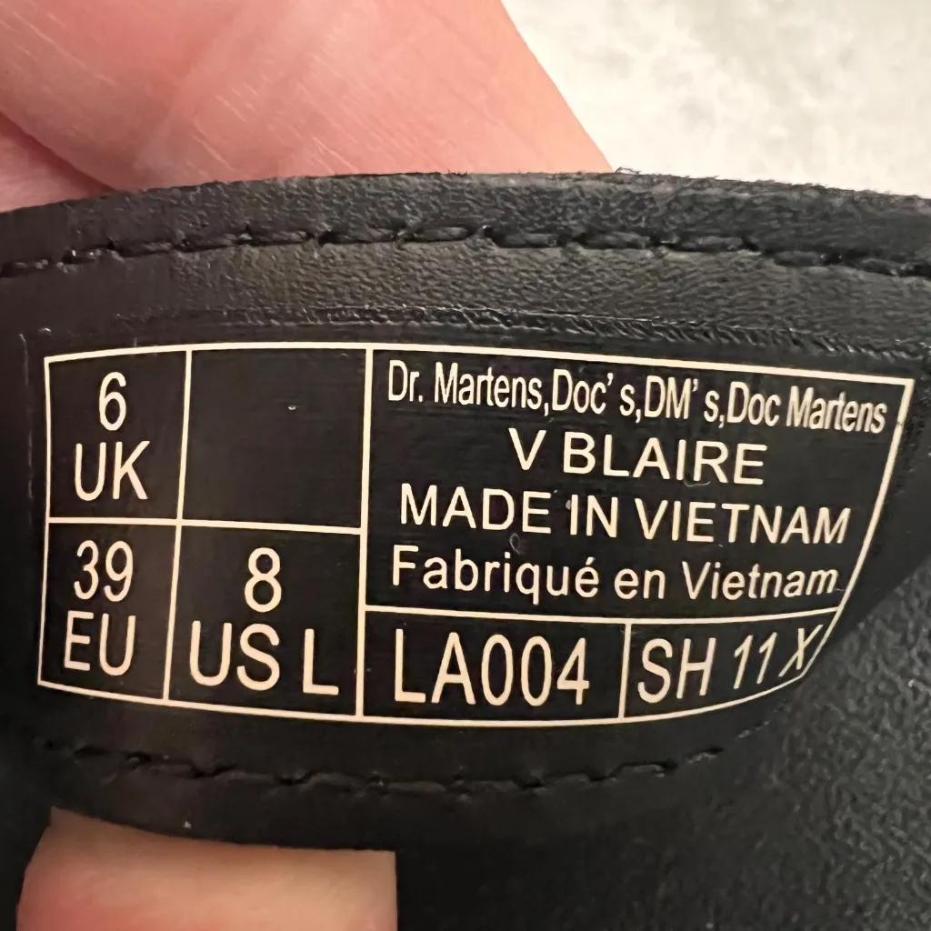 Dr Martens Women's Blaire Vegan Chunky Sandals in Black Size 8 - Image 7