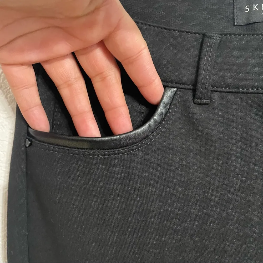 White House Black Market Womens Pants Skinny Houndstooth Ankle Zipper Size 0 - Image 5