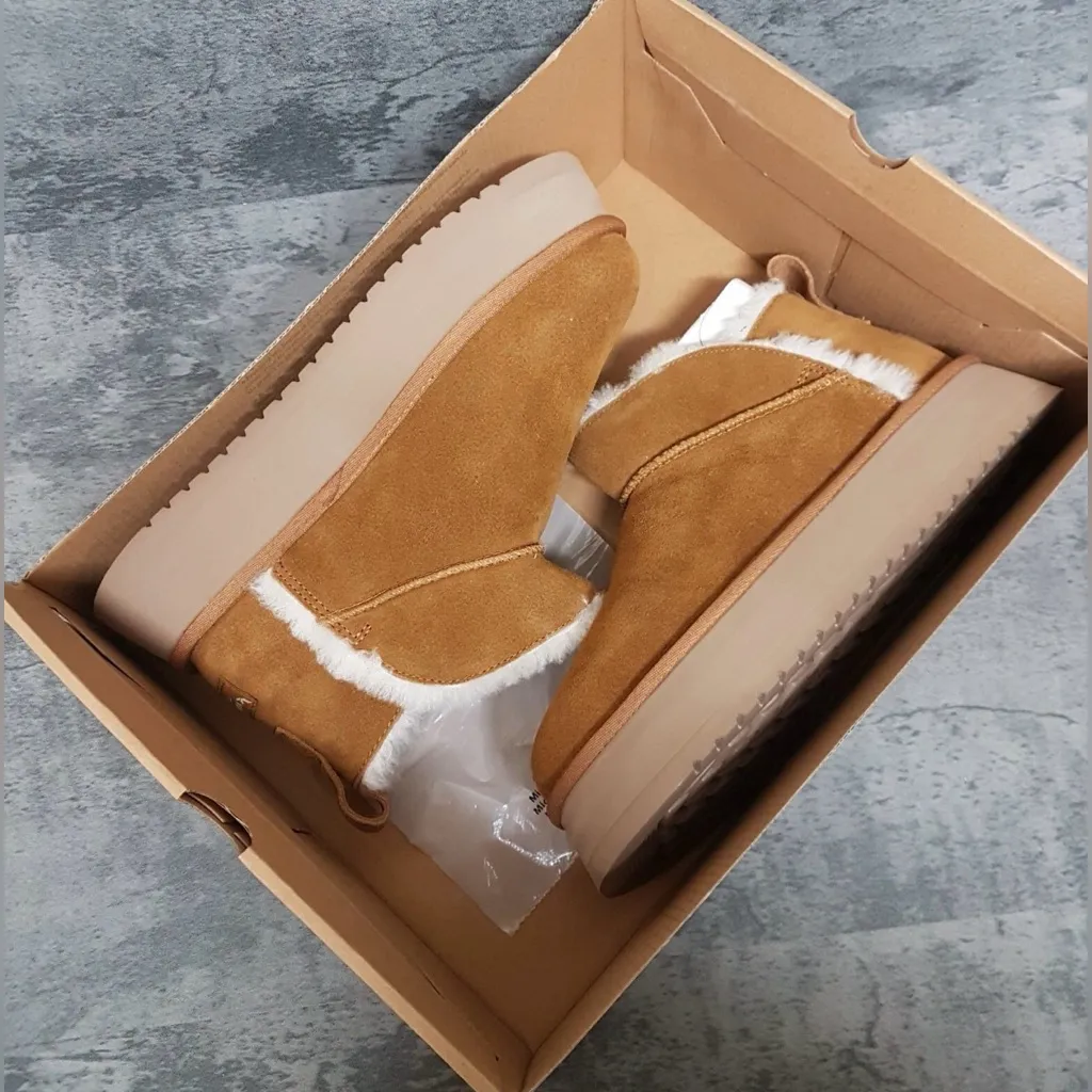 KOOLABURRA By UGG Koola Ultra Mini Platform Boots Womens Size 9 Chestnut Brown - Image 6