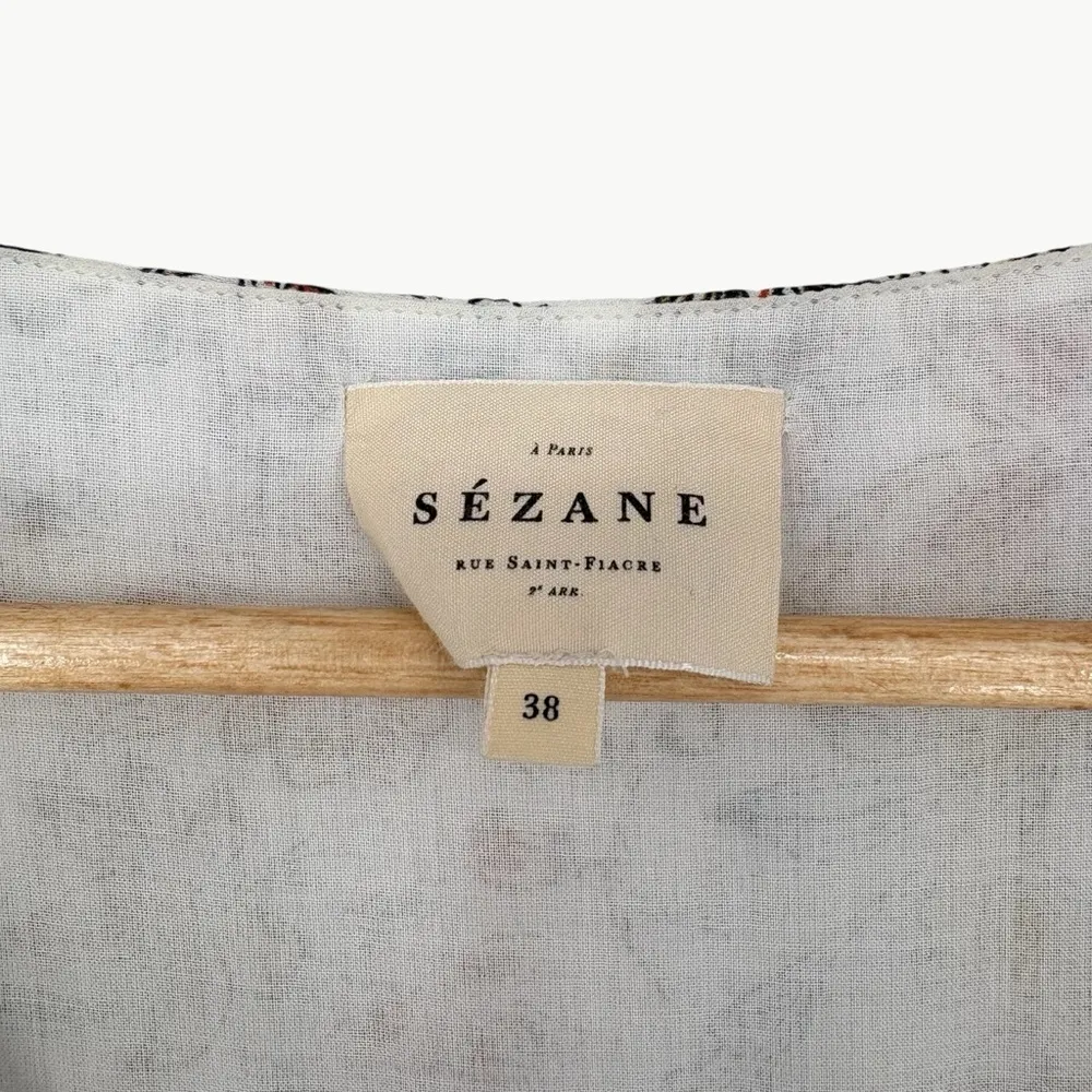 Sézane Bonnie Floral Tiered Maxi Dress | Sz 38 (US 6) | Botanic Garden White - Image 5