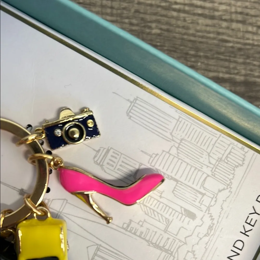 Boss Babe, City Girl, Daily Grind Bag Charm 🚕📷👠👛💄 Red - Image 3