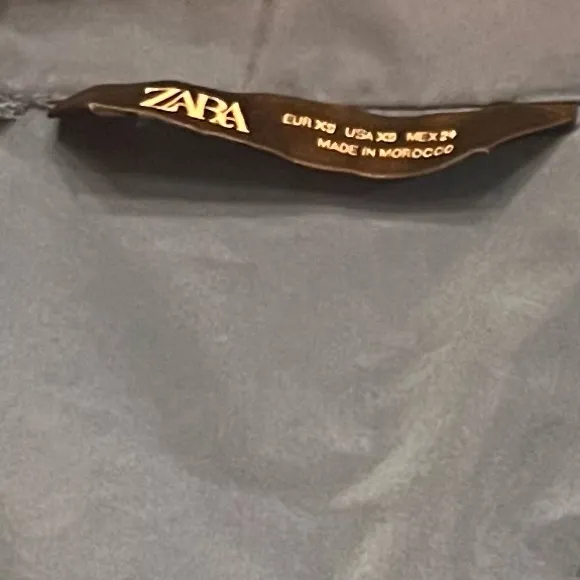 ZARA Sea Puff Sleeve Voluminous Tiered Ruffle Midi Maxi Dress Blue Size XS - Image 14