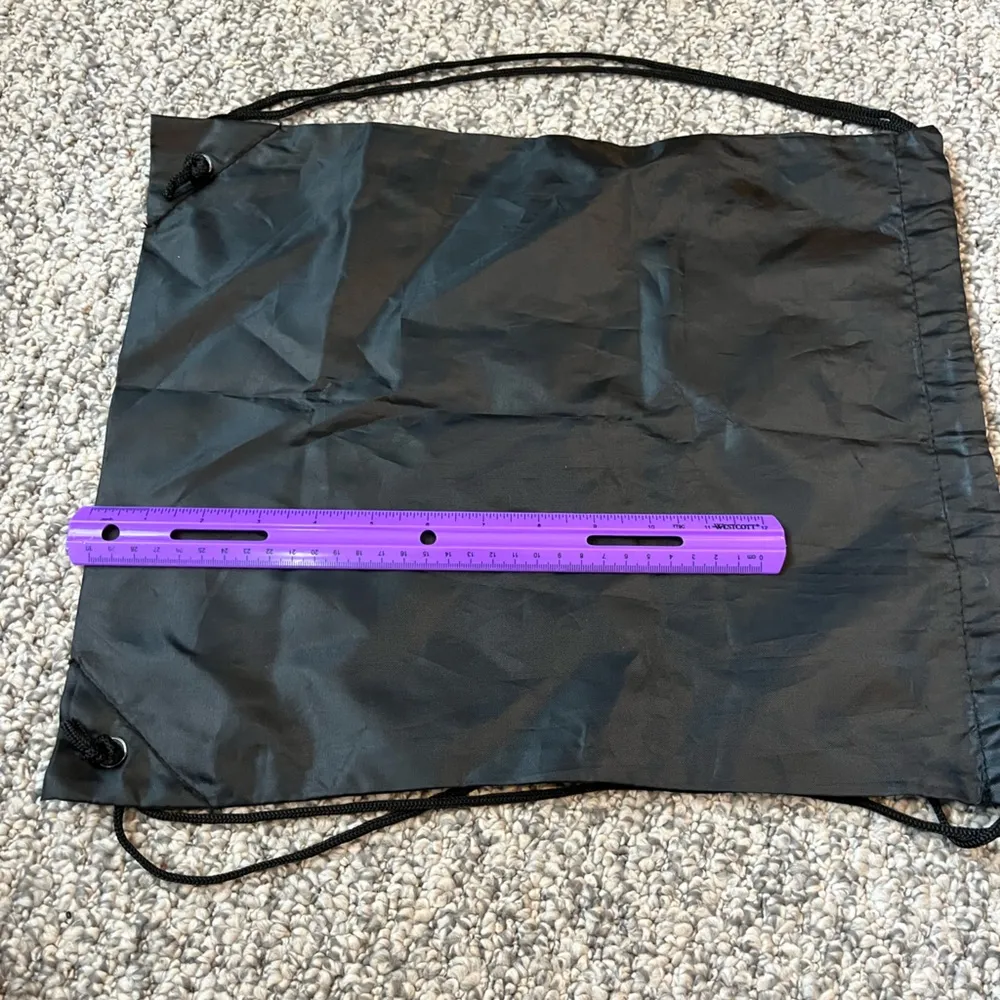 Rainbow Kitten Surprise Black Drawstring Bag - Image 4