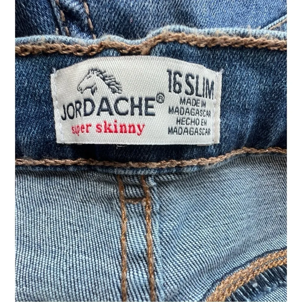 Women's JORDACHE Jean  super skinny size 16 slim blue - Image 10