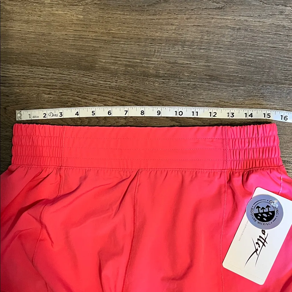 Gottex Mesh Cooling Moisture Wicking Watermelon Lined Athletic Shorts XL NWT Pink - Image 8