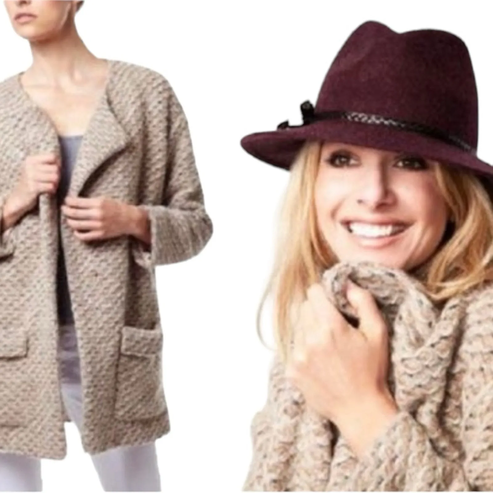 Joe’s Jeans Teddy Bear Erica Swing Coat Size Small Mohair Wool Plush Jacket - Image 14