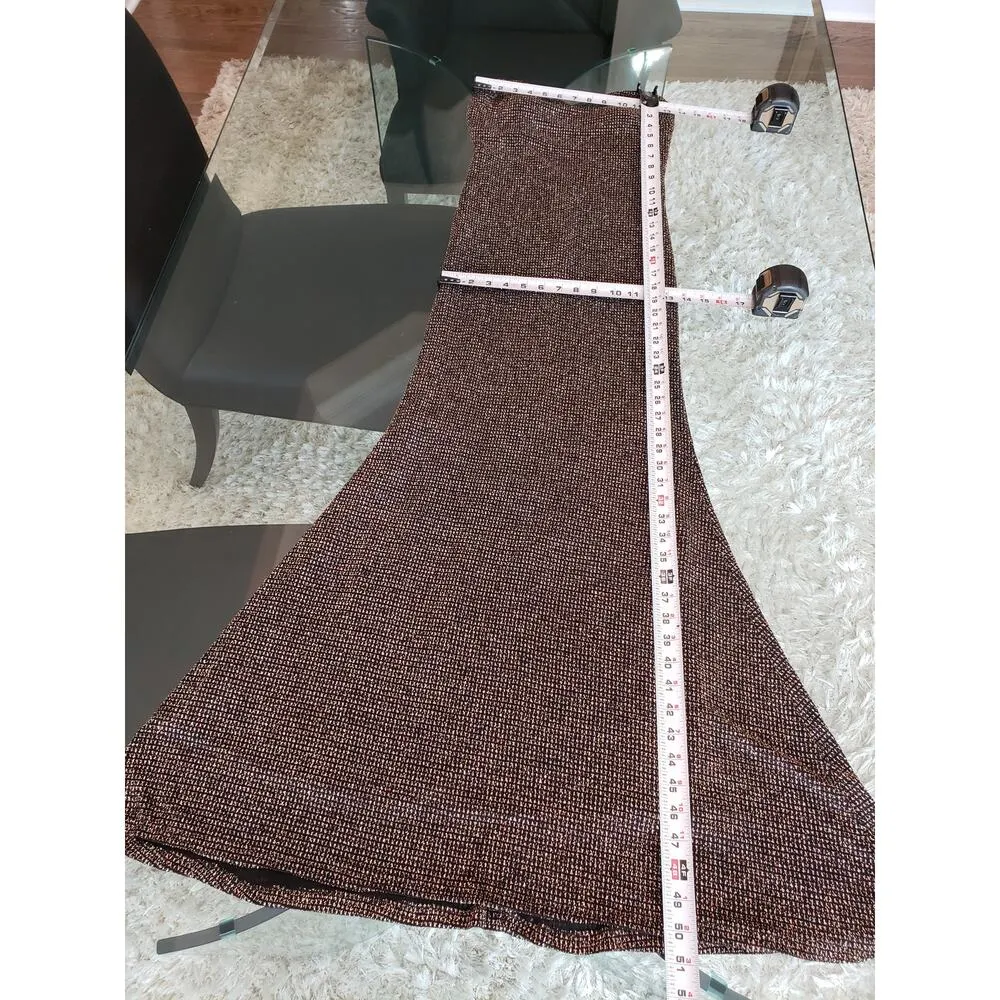 Trixx Long Maxi Dress Womens Size Medium Black Nylon Rhinestone Off The Shoulder - Image 10