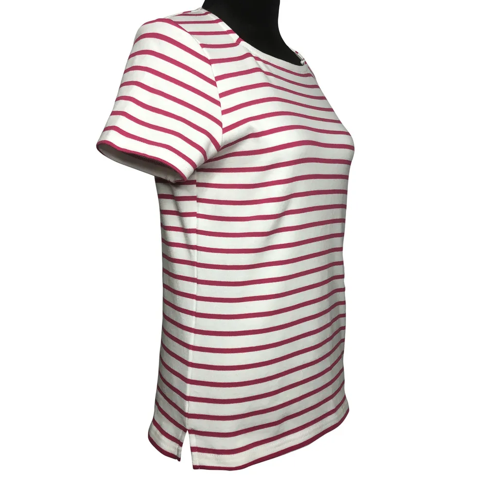 Brooke Shields Timeless Short Sleeve Striped Square Neck - Image 3