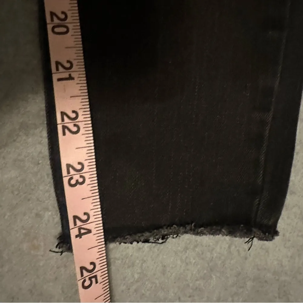 Dear John black ankle jeans frayed hem size 28 - Image 5