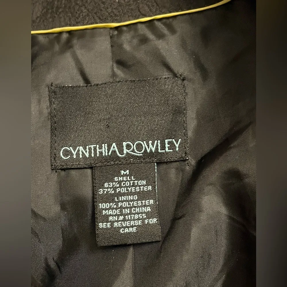 Cynthia Rowley Motorcycle Black Jacket - Image 3