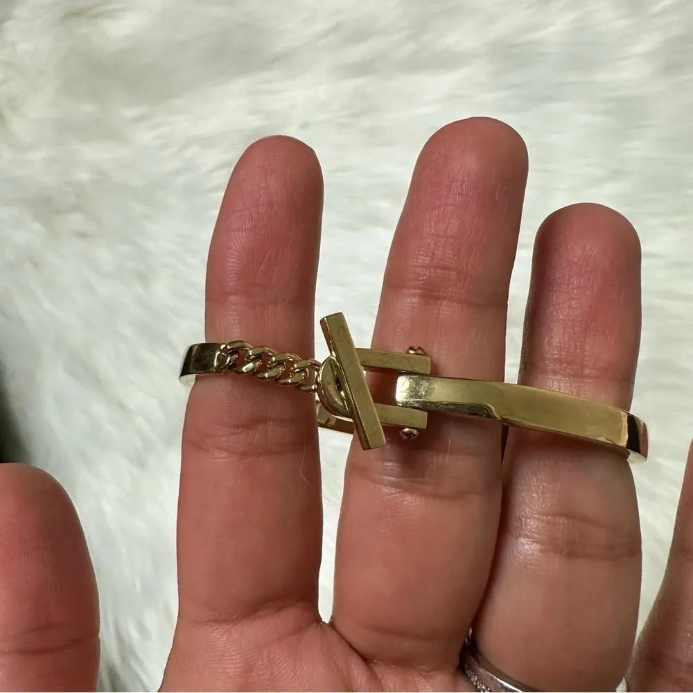 NWOT Henri Bendel Brown Stone Gold Bracelet - Image 4