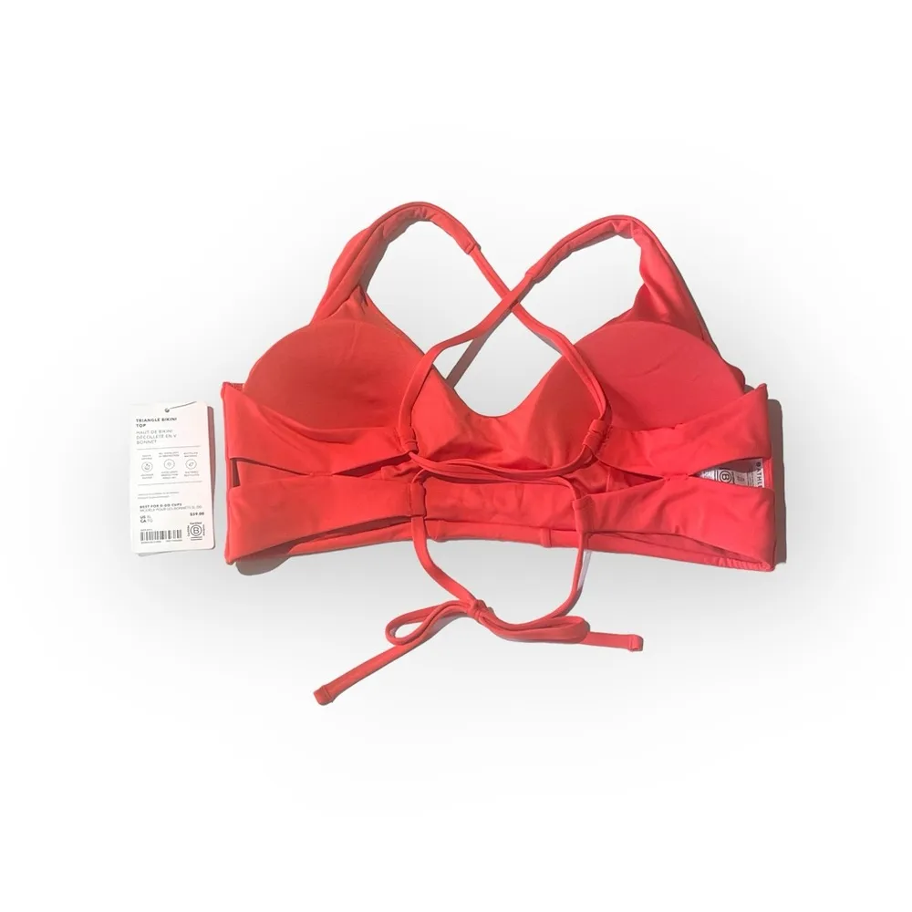 new  𖤐 Triangle Tie Back Clean Full 2PC Bikini Set 𖤐 Poppy Orange 𖤐 XL - Image 6