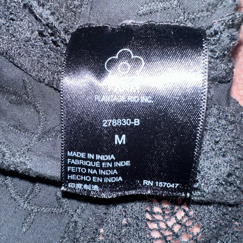 Farm Rio Women’s Short Sleeve Lace Surf Shirt Black Medium NWT Beach Resortwear - Image 8