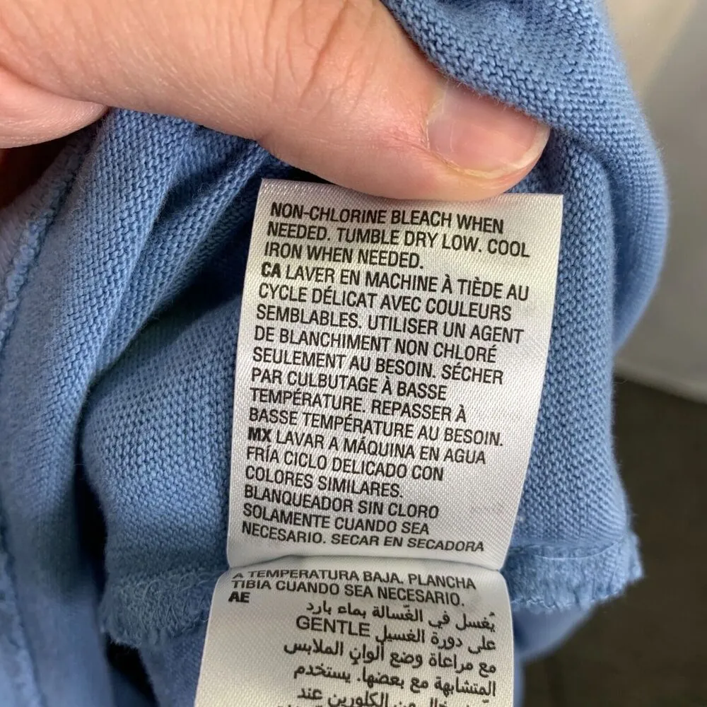 Charter Club Womens Sweater Crochet Detailed Pullover Light Blue Lightweight - Image 13