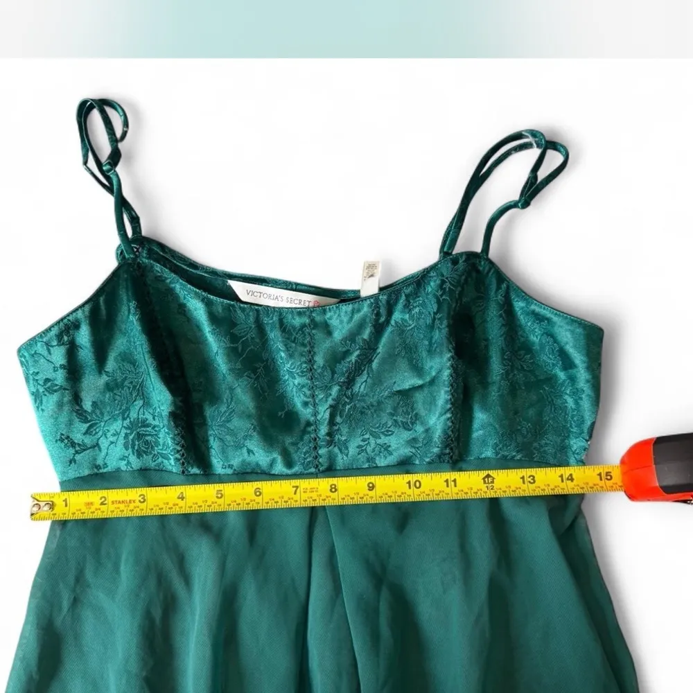 Victoria's Secret Teal Lace Chemise - Image 3