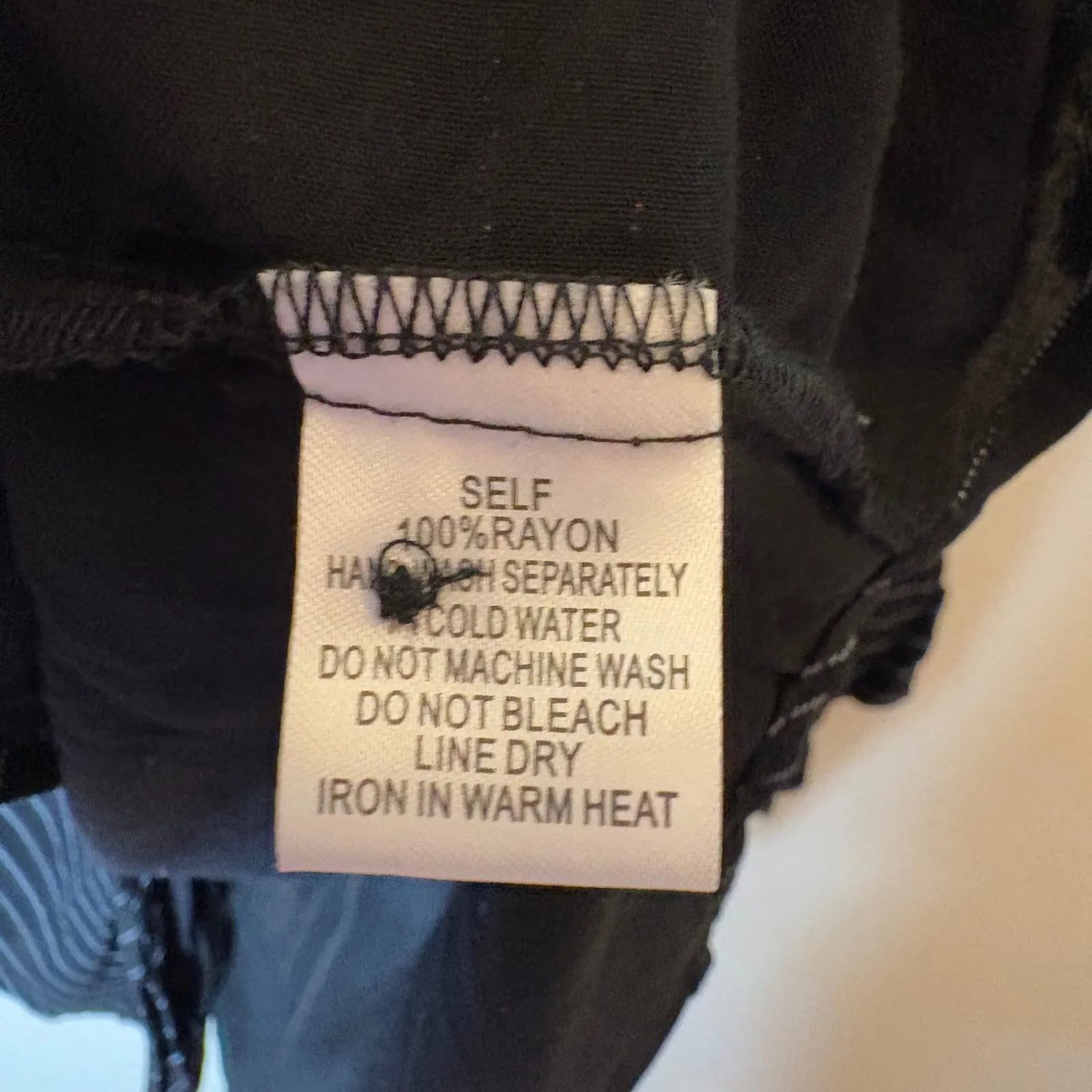 L'Academie Black Striped Button‎ Down Tie Front Shirt Dress XS NWOT - Image 5