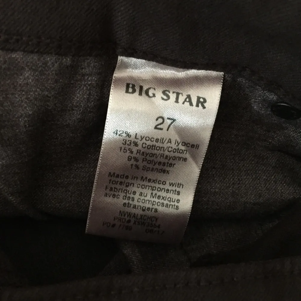 NWT Big Star Women's 27x28 Alex Skinny Jeans in Chocolate Cherry - Image 8