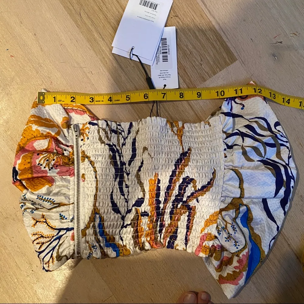 NEW Rodebjer 100% silk Emilia top White Size M - Image 9