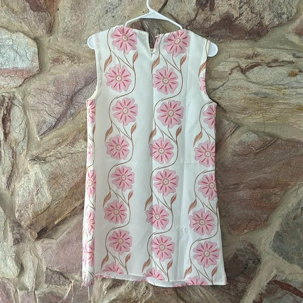 Commense Romantic Print Sleeveless Short Dress size s White - Image 3