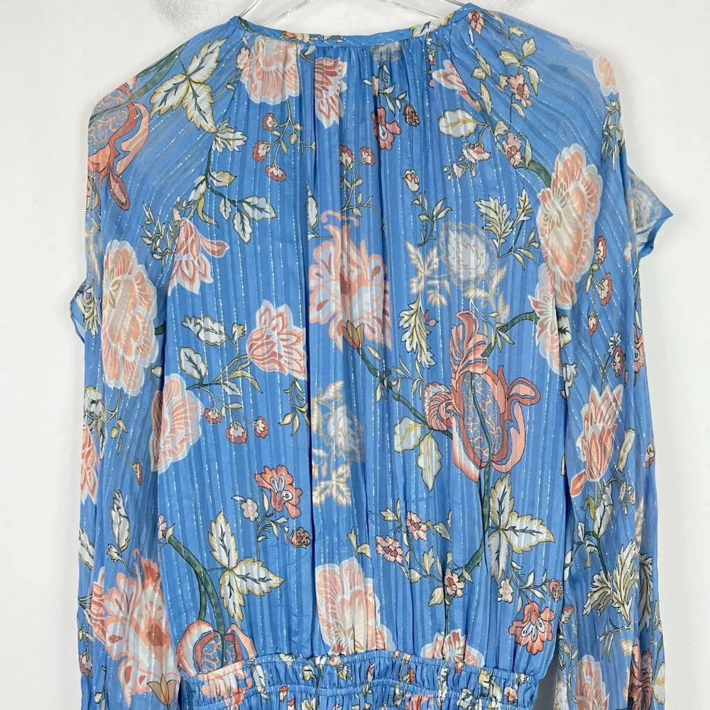 Ramy Brook Printed Hamilton Blouson Sleeve Mini Dress Long Sleeves Size Small - Image 12