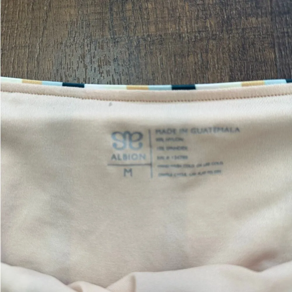 Albion Fit Striped Swim Bottoms Size Medium - Image 3