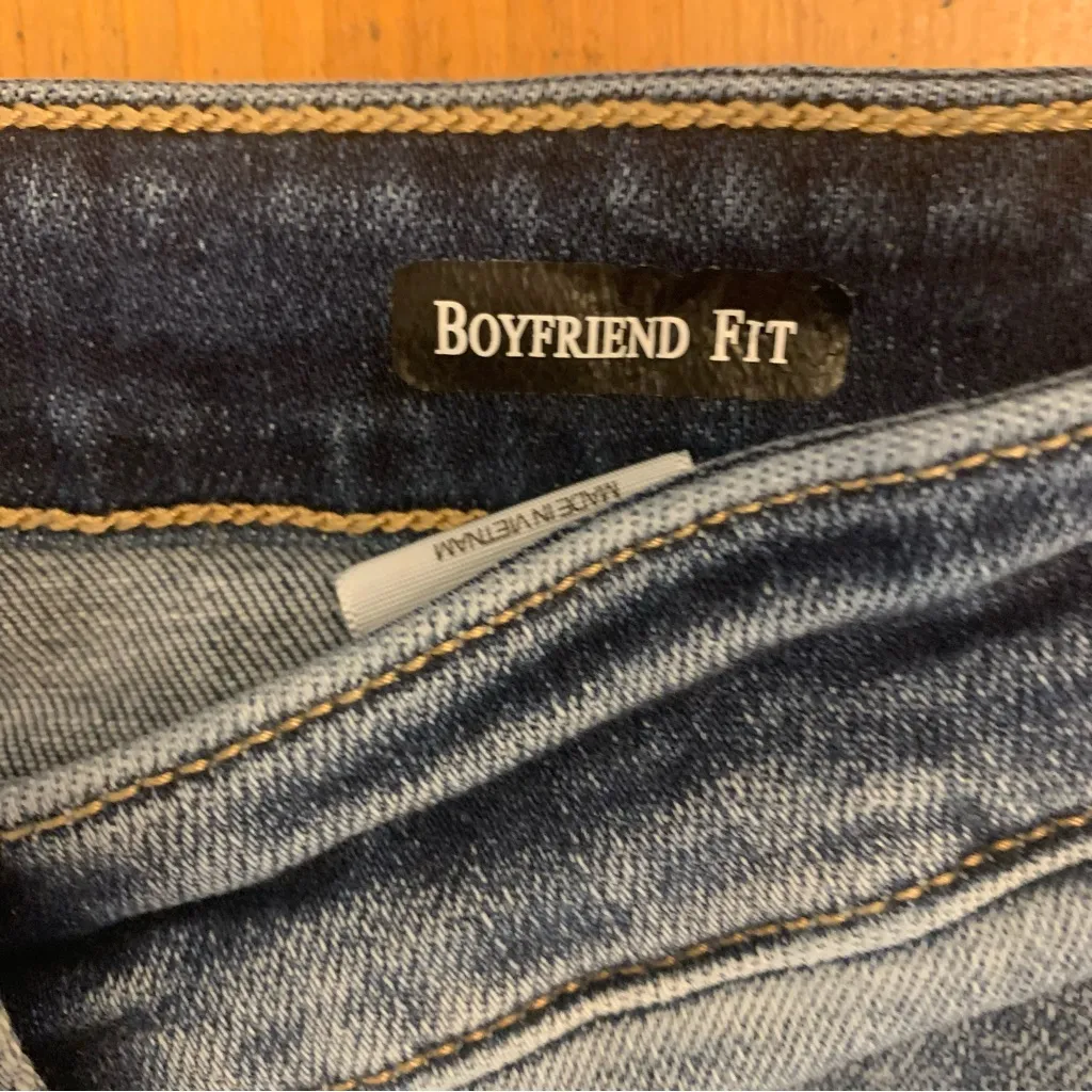 Judy Blue Boyfriend Fit Distressed Paint Splash Mid Rise Jeans Size 5/27 - Image 3