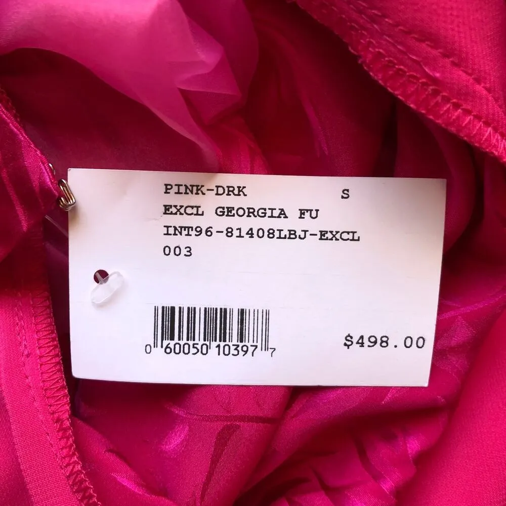 Ronny Kobo Revolve Giorgia Dress Fuchsia Pink Long Sleeve Women's Size Small NWT - Image 12