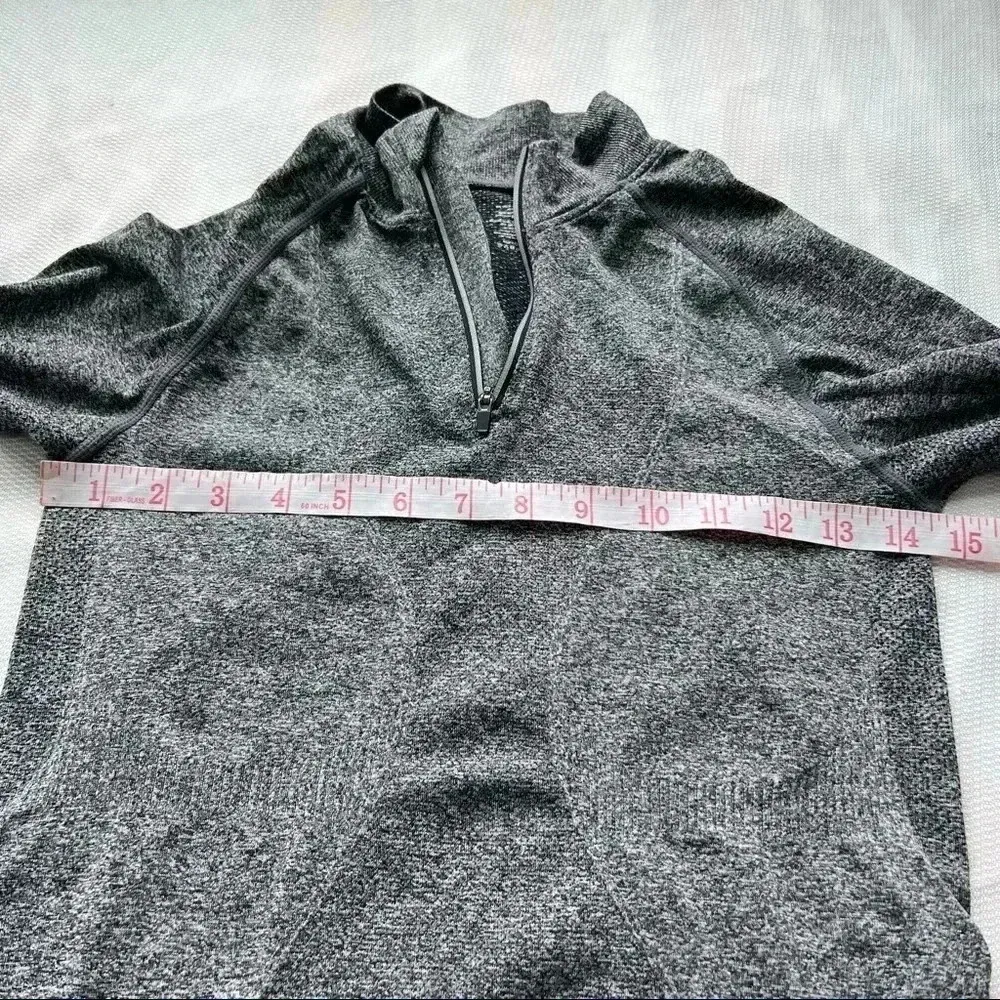Zyia Active Women’s Fog Performance 1/4 Zip‎ Pullover Gray Long Sleeves XS - Image 6
