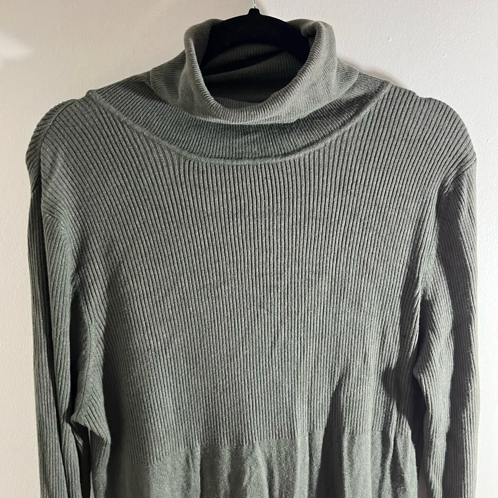 BCBGMaxAzria Olive Turtleneck Sweater Dress - Image 9