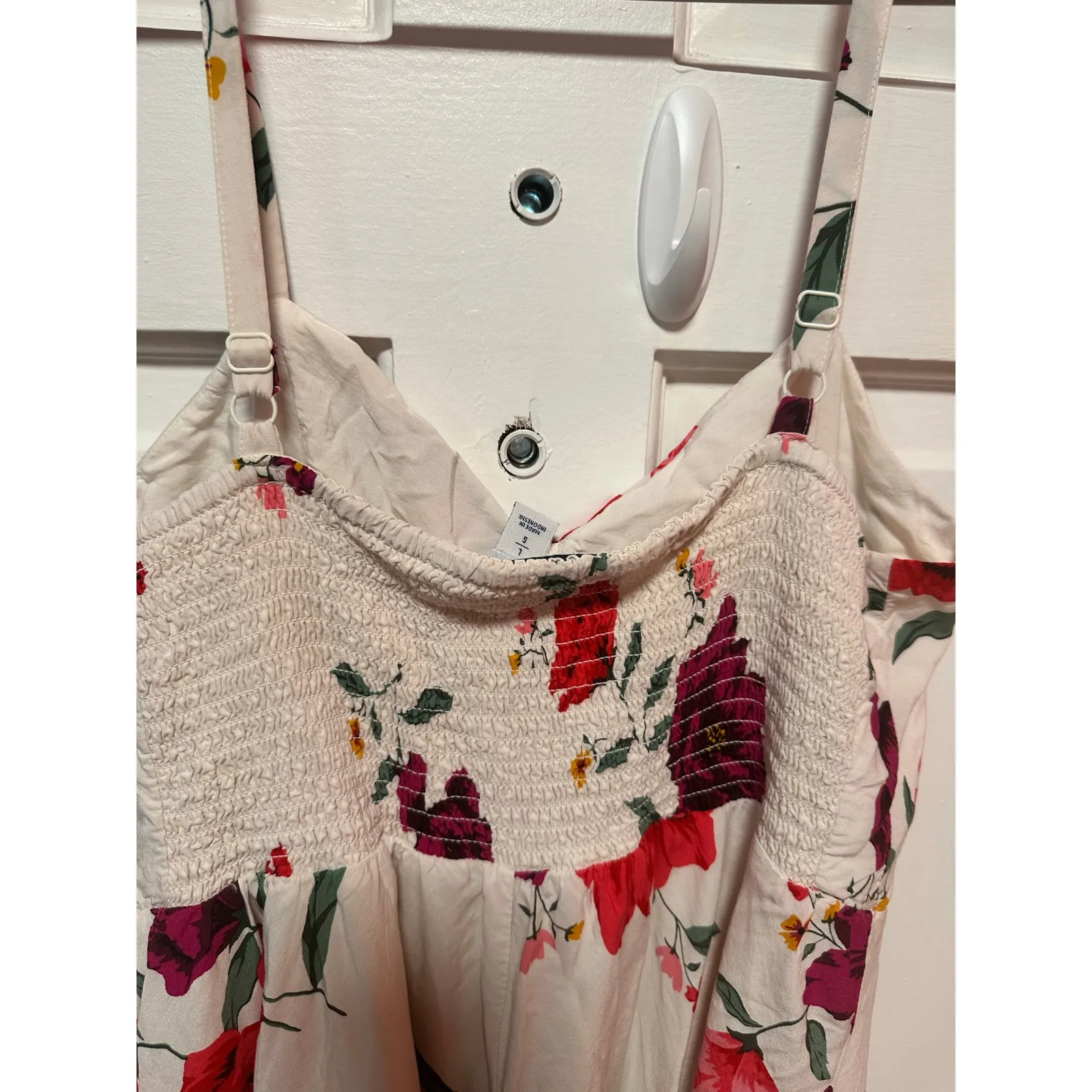 Old Navy Fit and Flare Cami Dress Floral Print Size Large - Image 8