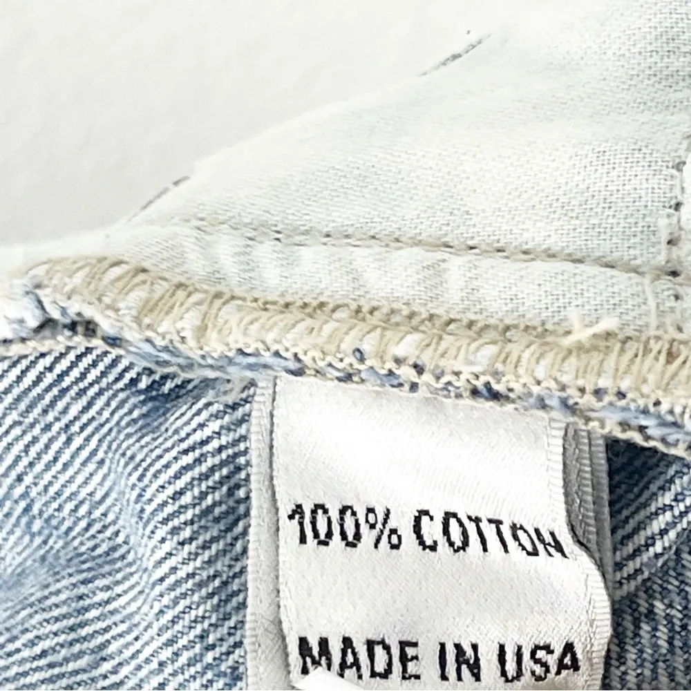 LOVERS + FRIENDS Jack 100% Cotton High Rise Ripped Distressed Denim Shorts 26 - Image 4