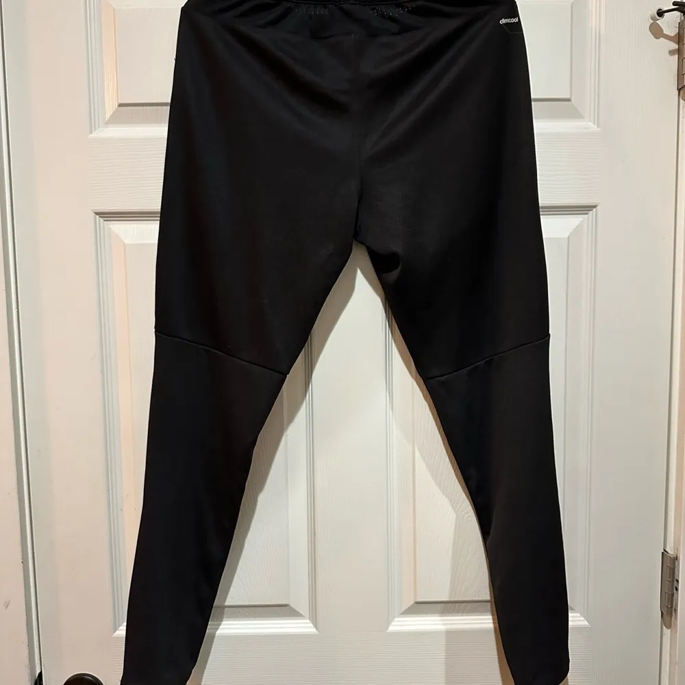 Adidas‎ Black Track Pants with Tapered Leg and Elastic Waistband - Image 2
