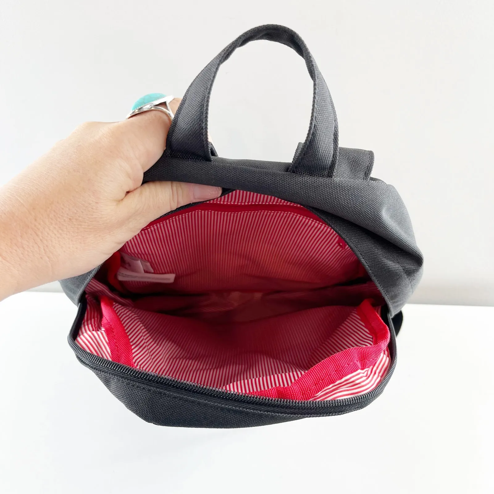 Herschel Supply Company Town Canvas Backpack Bag Dark Blue - Image 5