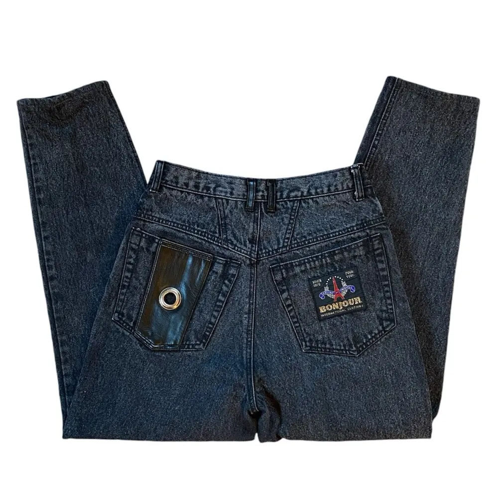 Vintage BonJour Goth Hip Hop Punk High Waisted 100% Cotton Jeans - Image 4