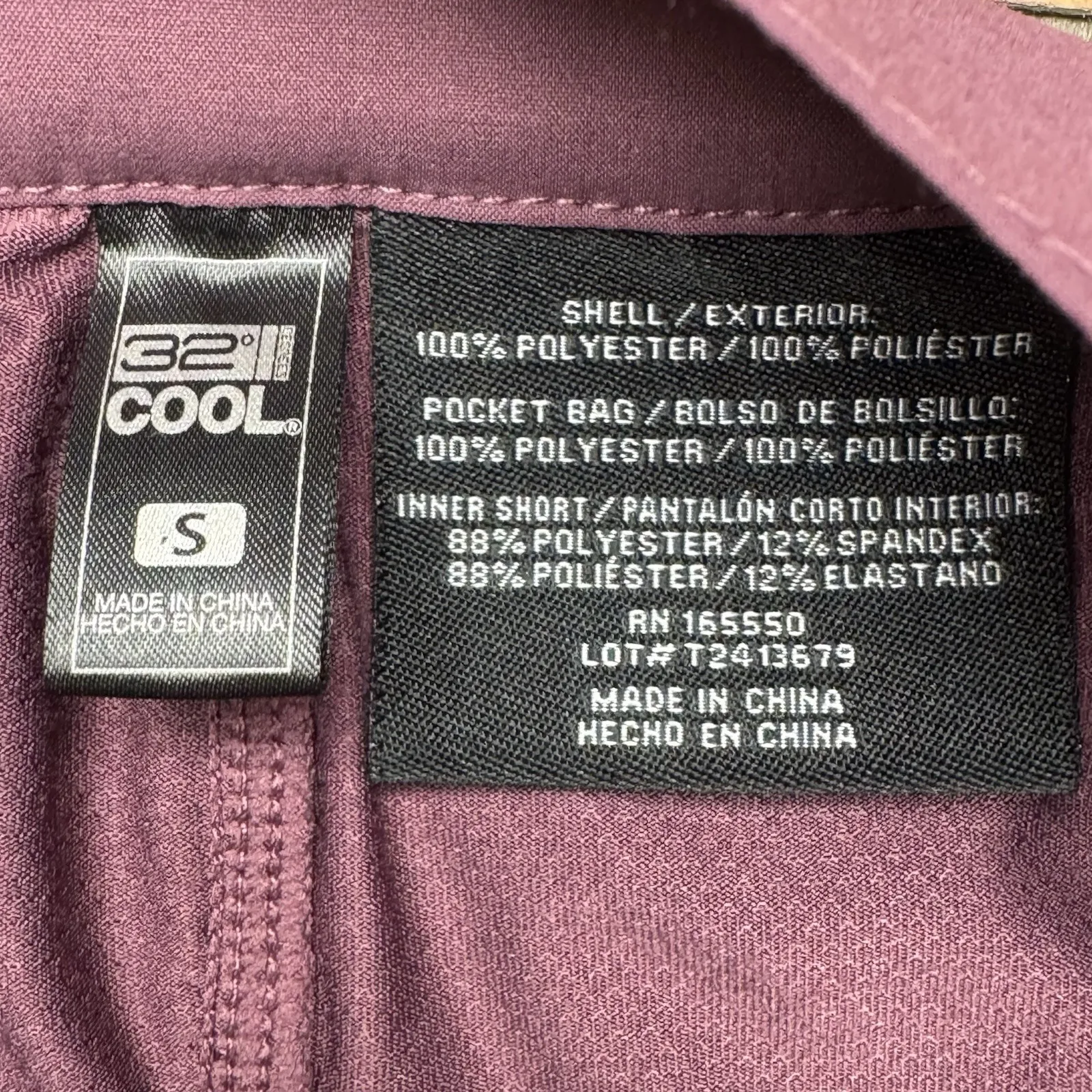 32 Degrees Cool Women's Tech Skort Mauve Purple Size‎ Small Hiking Jogging - Image 5