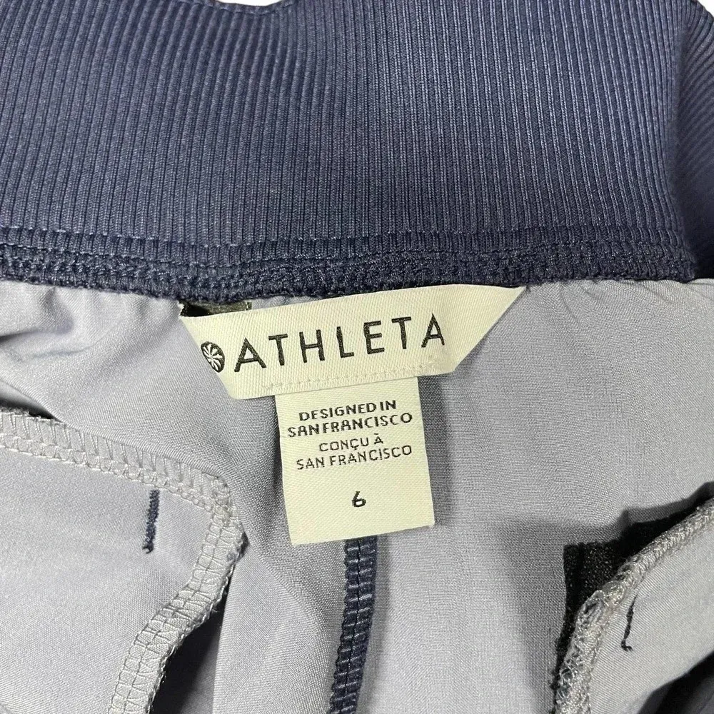 Athleta Brooklyn Ankle‎ Pant Captivate Chrome Blue Size 6 - Image 8
