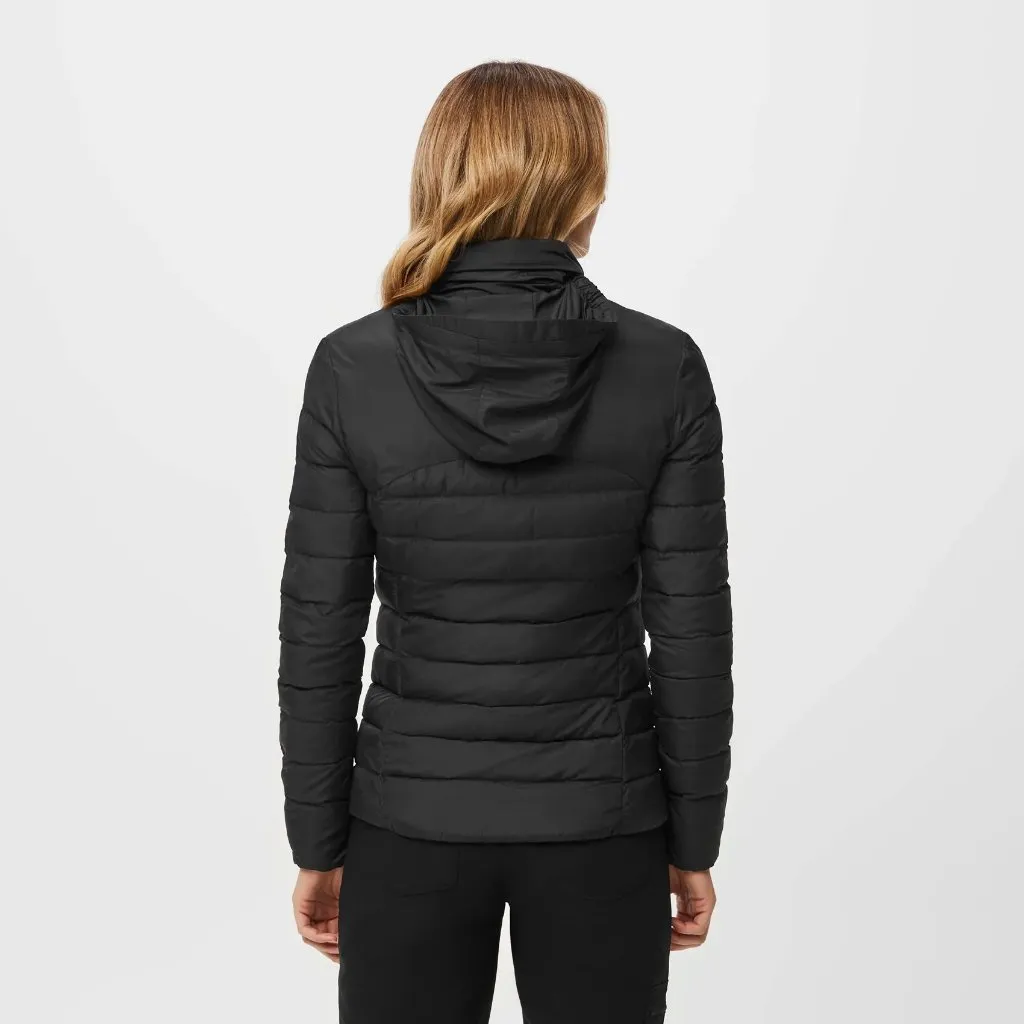 FIGS  On-Shift Packable Puffer Jacket in Black, Size Small - Image 9
