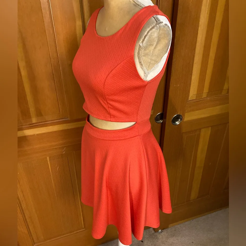 Sexy Women’s Club Monaco Orange Cutout Tika Dress. Size Small - Image 5