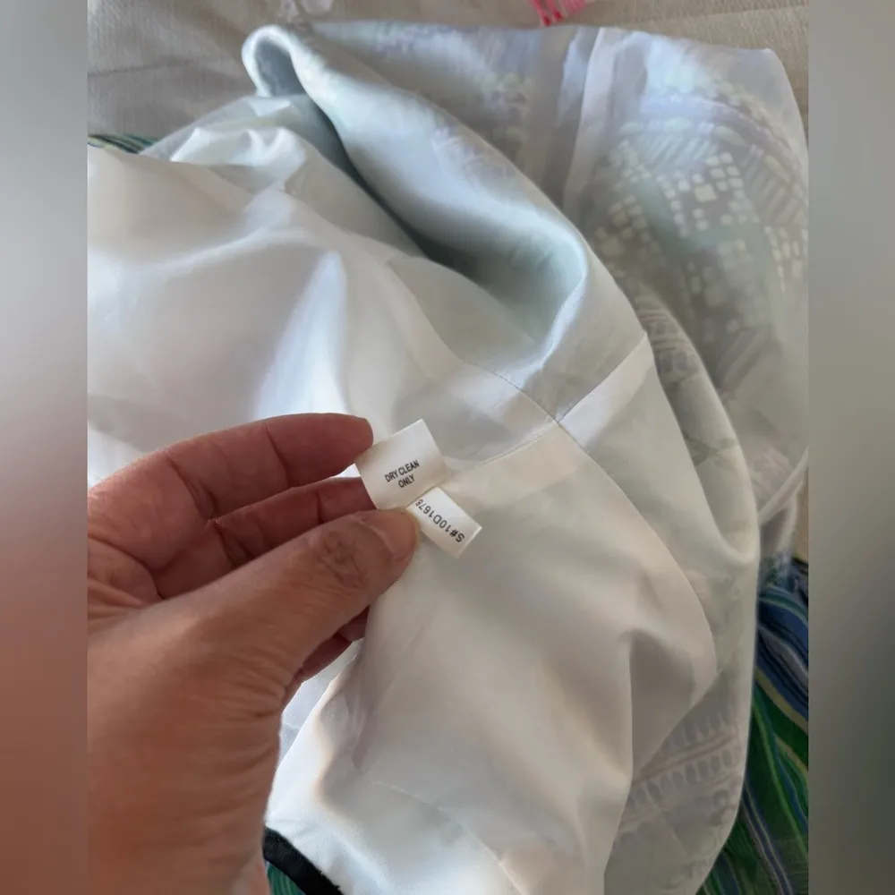 Kay Unger Women's 100% Silk‎ Mixed Print Halter Dress Size 2 Multiprint Party - Image 11