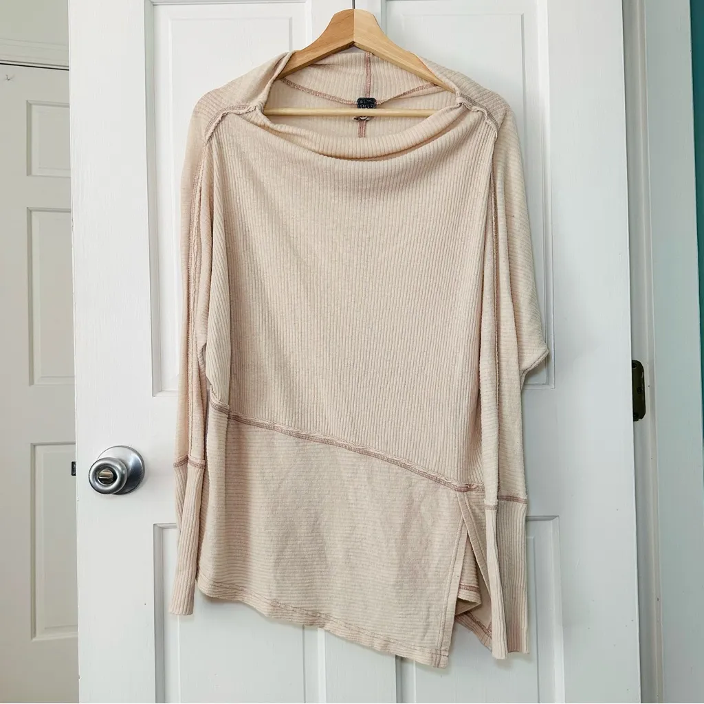 Free People / We the Free Londontown Thermal Moonstone Boho Tunic Top Size XS - Image 3