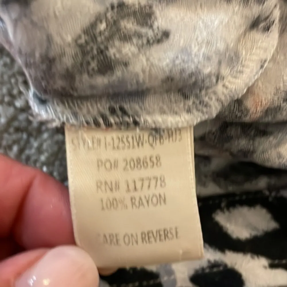 Lovestitch  Animal Print Short Sleeve Button Down Blouse - Image 9