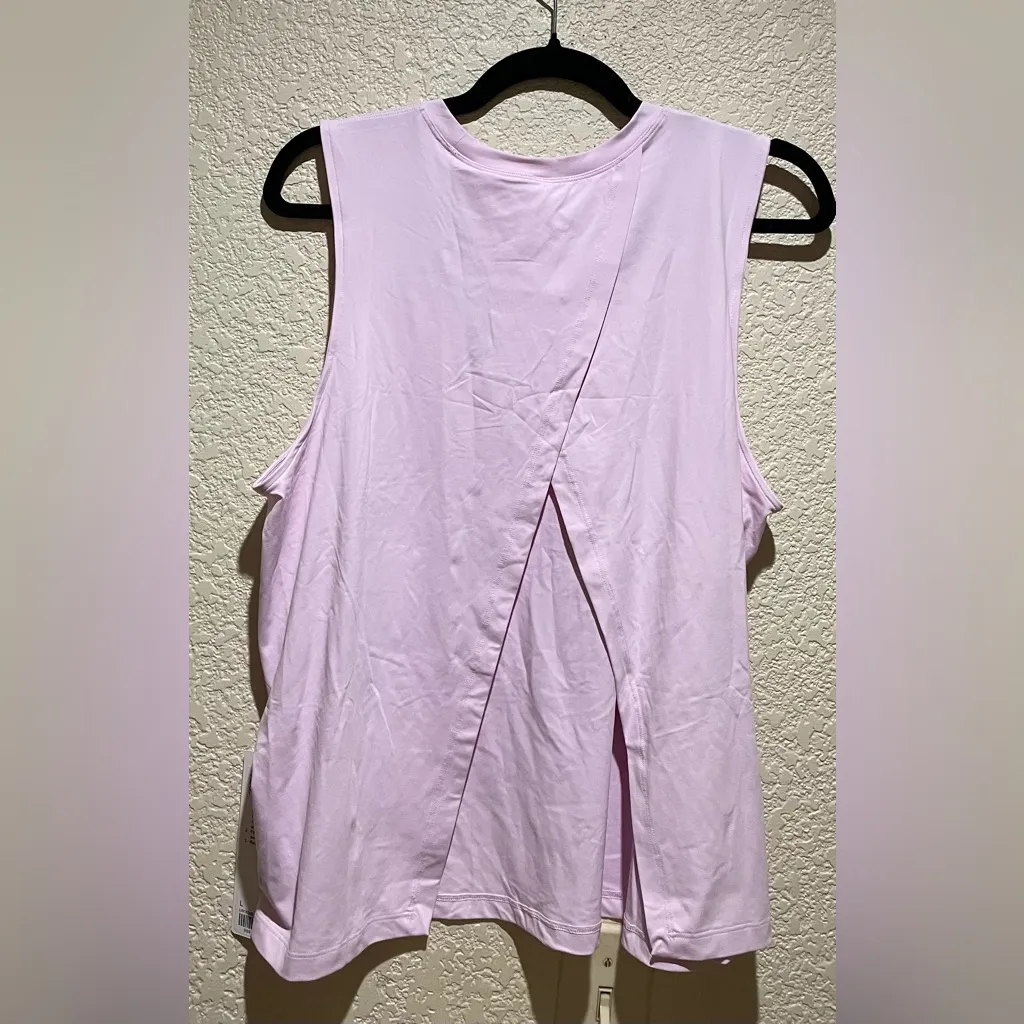 Lululemon NWT Pace Crush Cross Back Graphic Tank Top Pink Organza Size L - Image 5