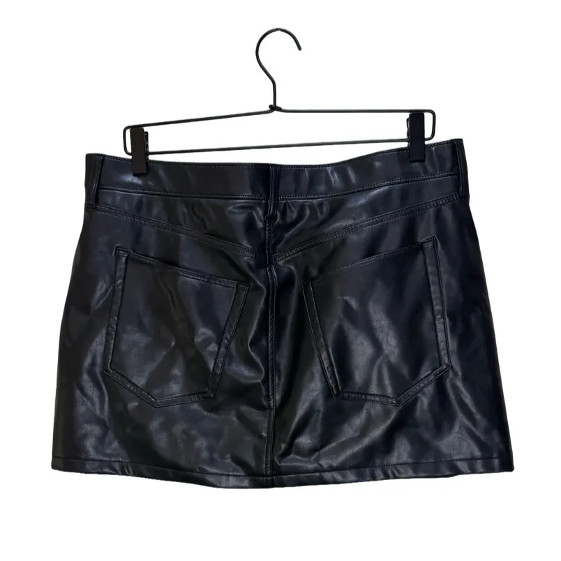 Abercrombie & Fitch Vegan Leather 5-Pocket Mini Skirt - Sz 32/14 - Image 8