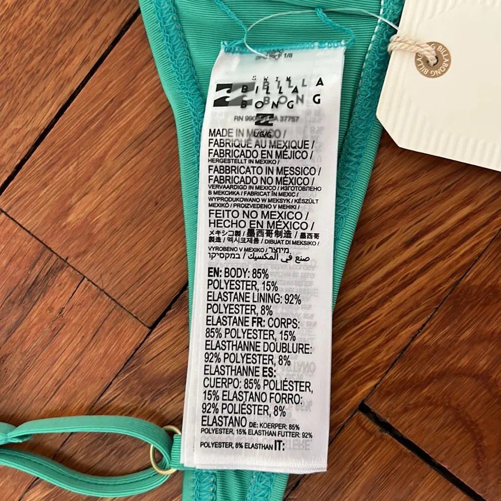 NWT Billabong Sol Searcher Square Bralette Bikini Top - Image 5