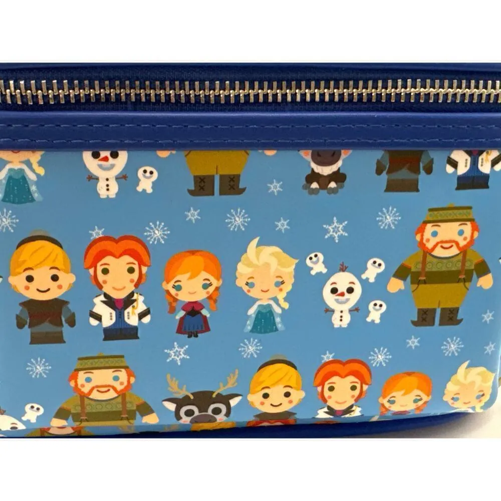 Loungefly Exclusive Disney Frozen Chibi Olaf Elsa Anna AOP Mini Backpack‎ NWT - Image 4