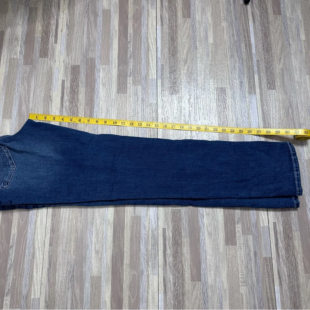 Straight Mid Rise Classic Blue Women's by M Jeans Size 4 - Image 7