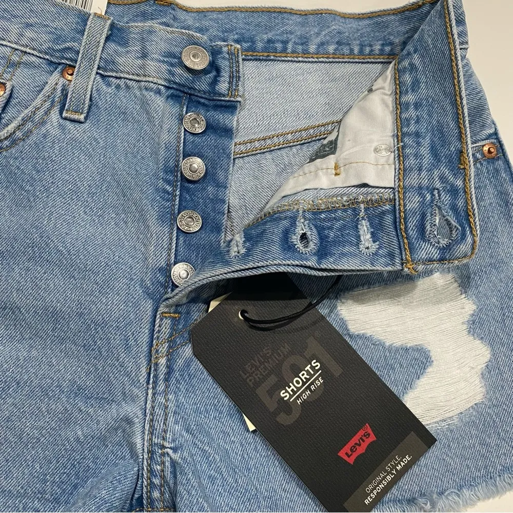 Levi’s Premium High Rise Denim 501 Shorts - Image 3