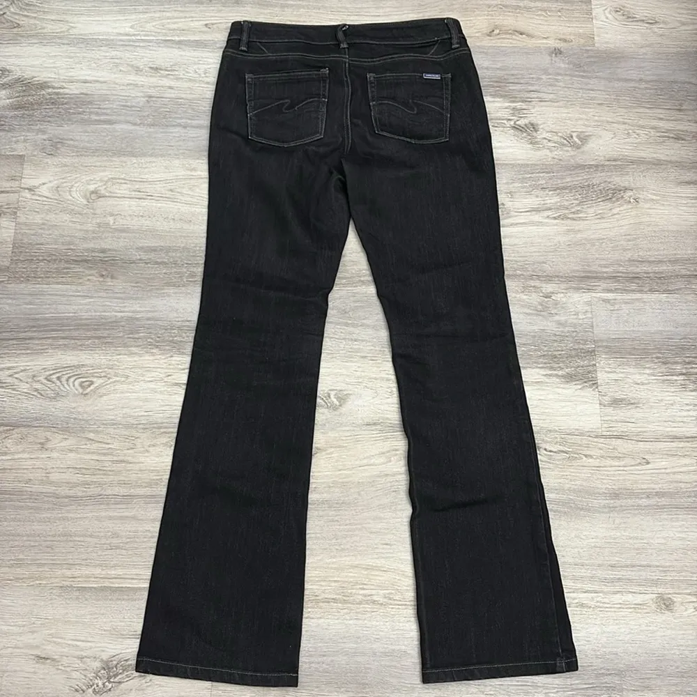 White House Black Market Black Boot Leg Blanc Women's Black Jeans Size 4R - Image 4