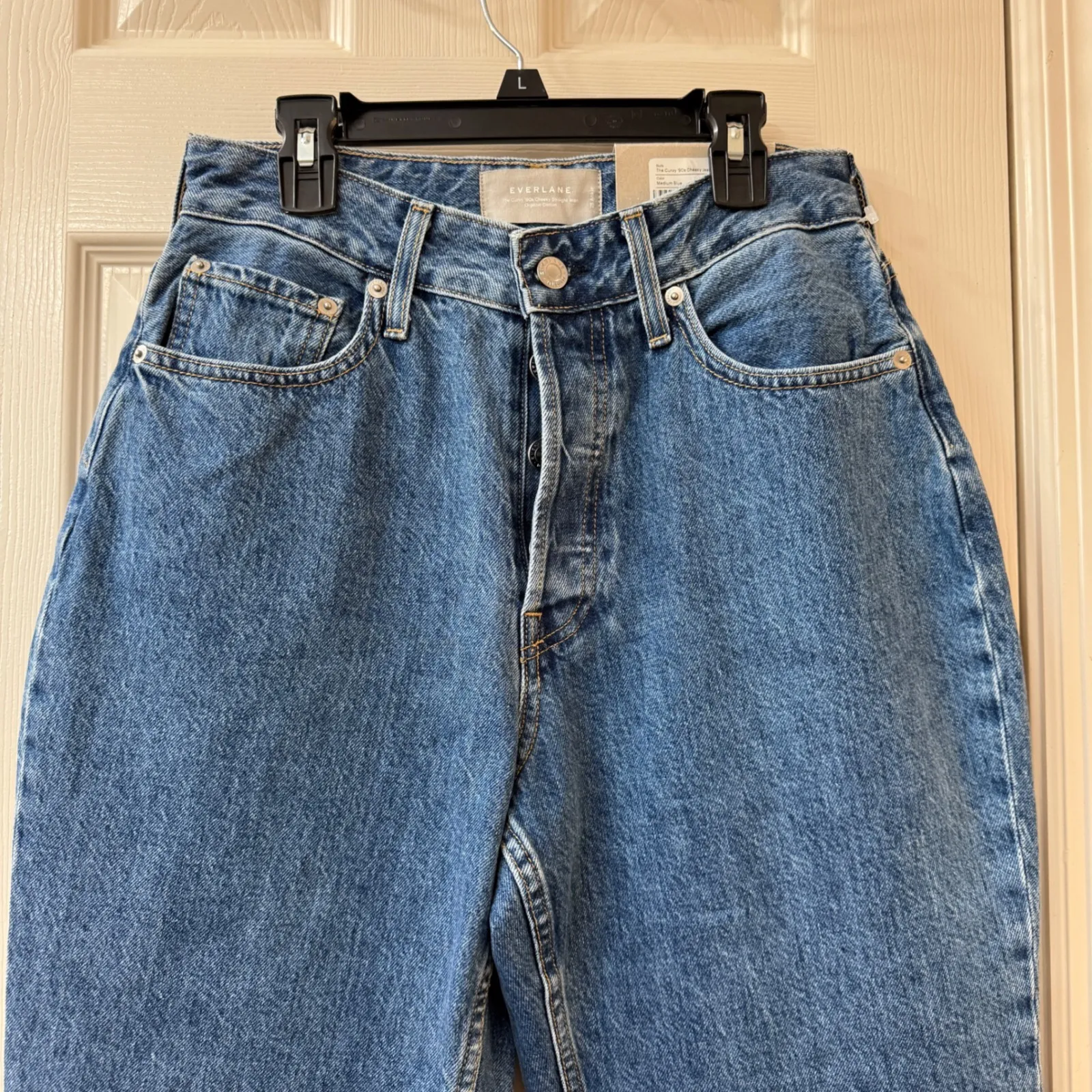 Everlane The Curvy 90s Cheeky Straight Leg Ankle Jeans Women's Size 28‎ - Image 3