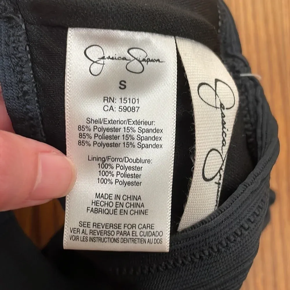 Jessica Simpson Bikini Set High-Waist Tie Bottoms‎ One-Shoulder Top size S NWT - Image 8